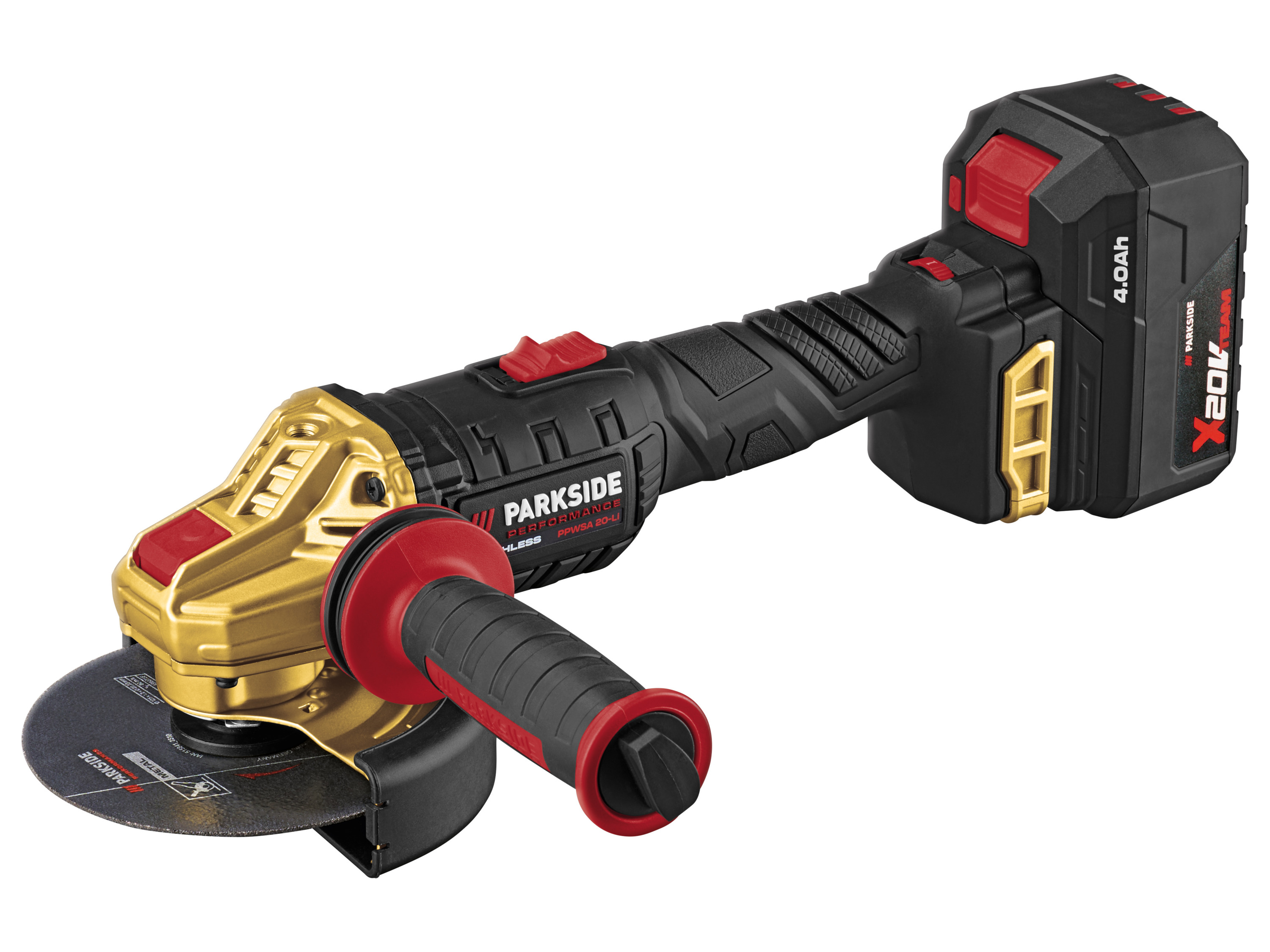PARKSIDE PERFORMANCE® 20 V Akku-Winkelschleifer Limited Edition »PPWSA 20-Li A1«, mit Akku und Ladegerät Bild 3