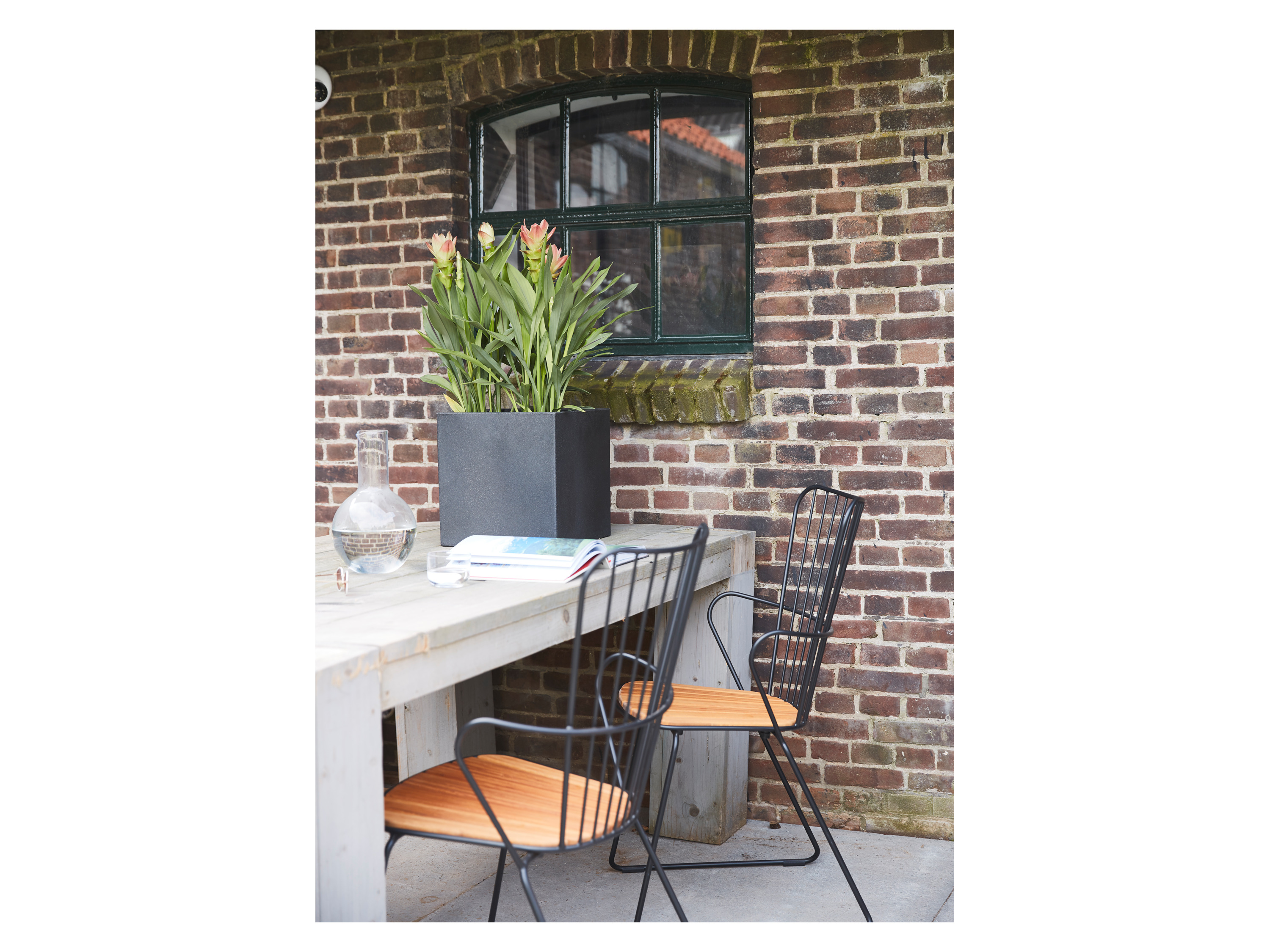 CAPI EUROPE Blumentopf »Smooth«, quadratisch (30 x 30 x 30 cm, schwarz)