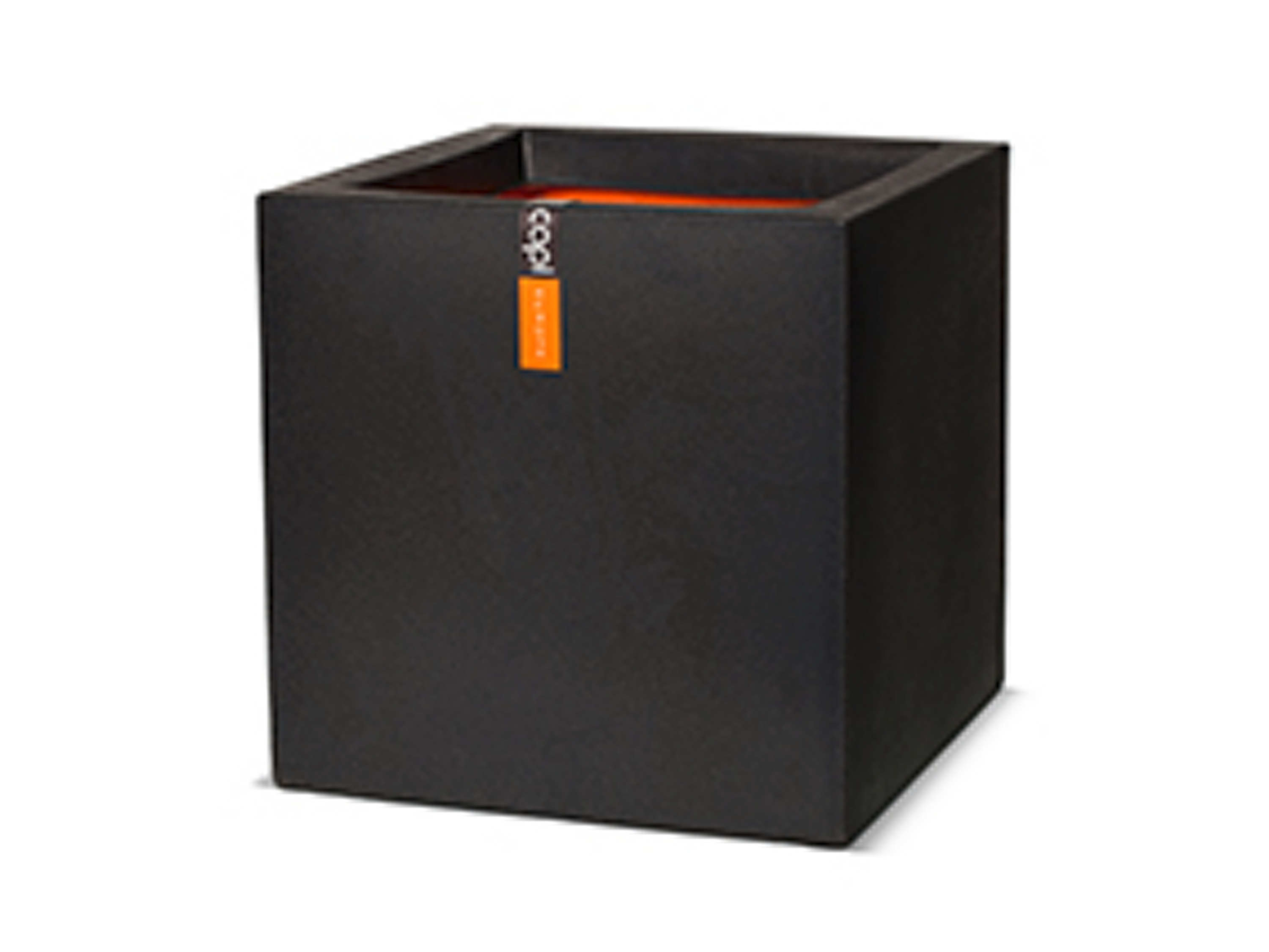 CAPI EUROPE Blumentopf »Smooth«, quadratisch (30 x 30 x 30 cm, schwarz) Bild 3