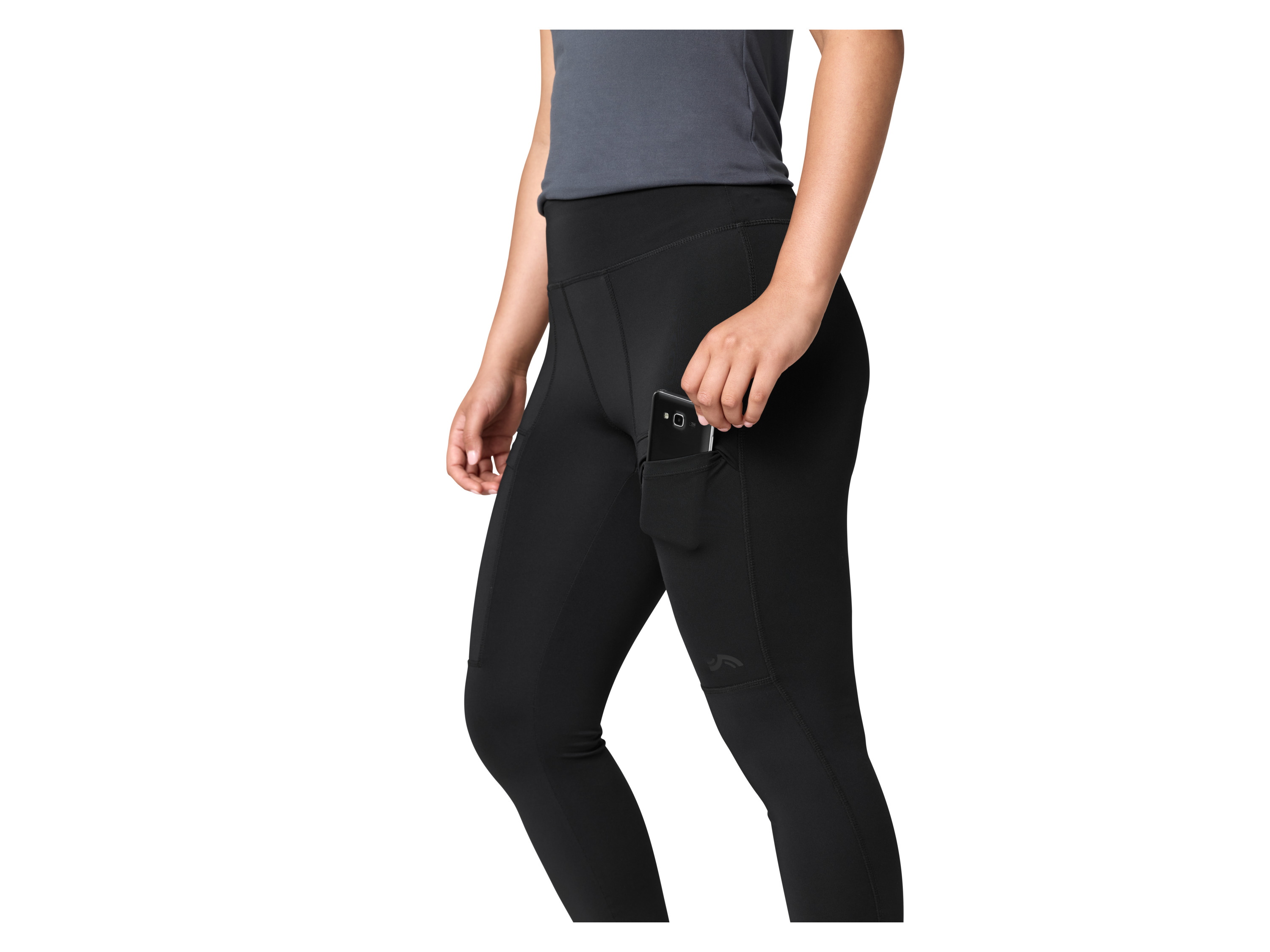 CRIVIT Damen Funktionstights Outdoor (Schwarz, L(44/46)) Bild 2