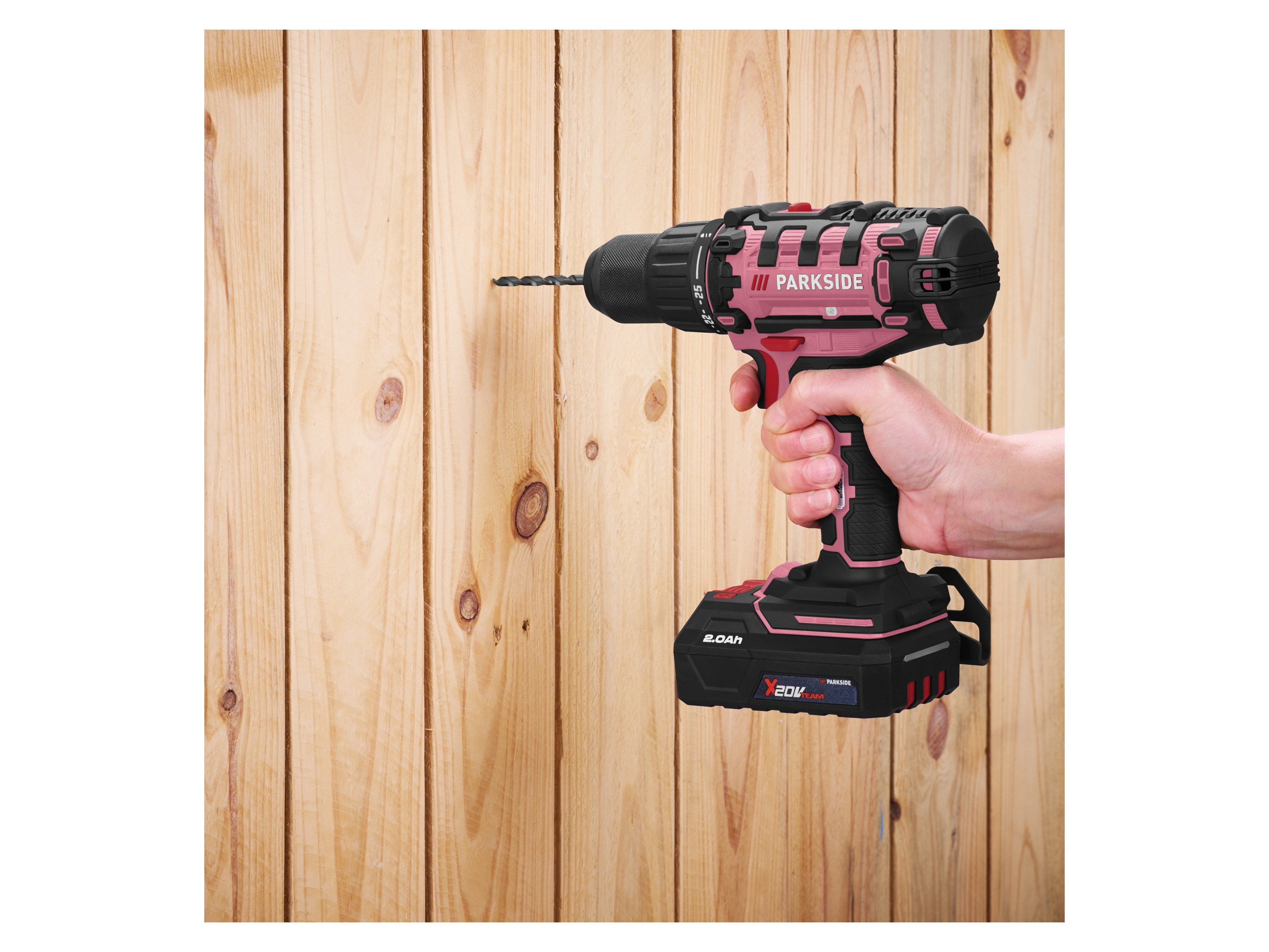 PARKSIDE® 20 V Akku-Bohrschrauber Limited Edition »PABS 20-Li G8«, mit Akku und Ladegerät (Rosa)