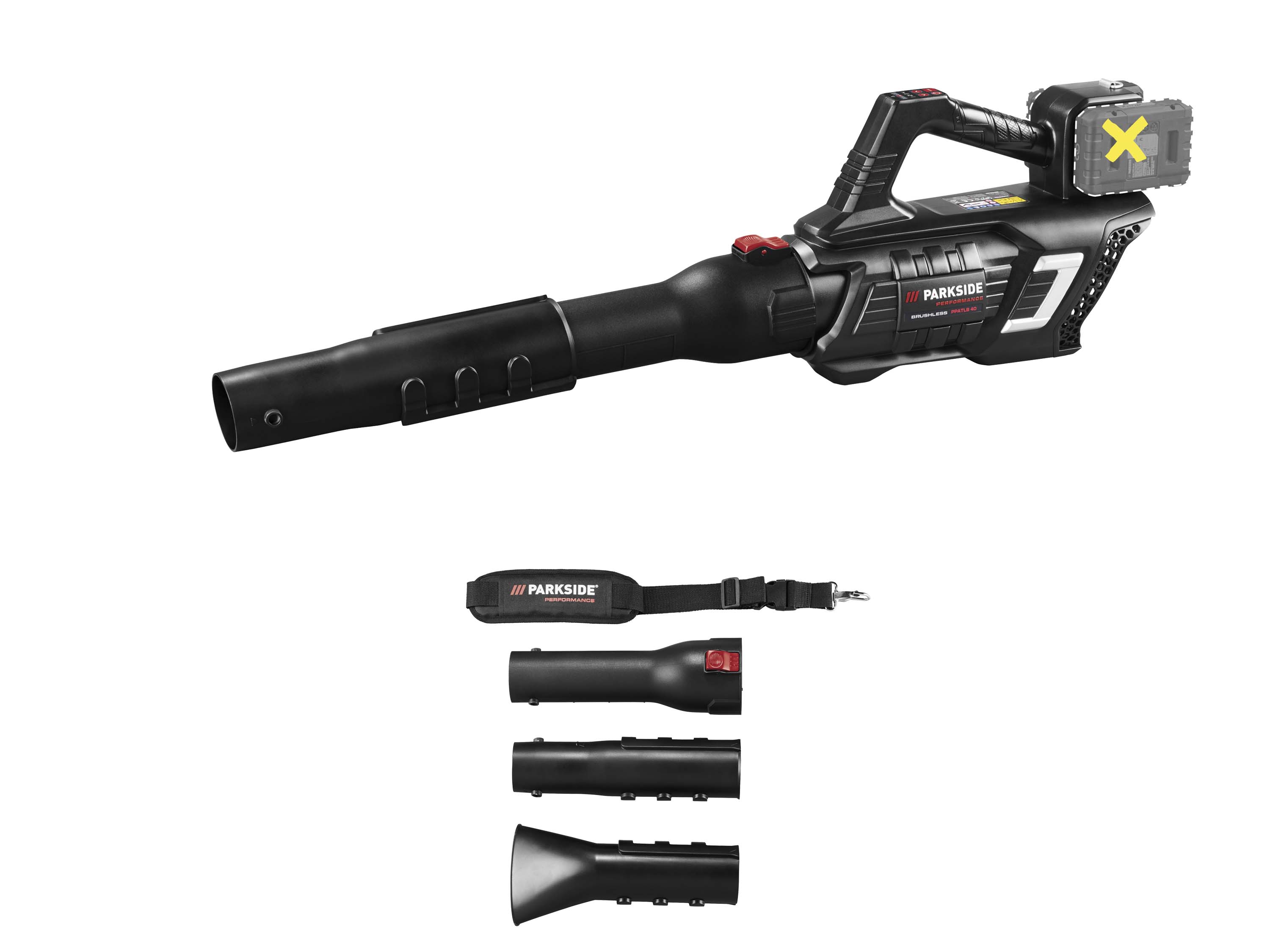 PARKSIDE PERFORMANCE® 40 V Akku-Turbinenlaubbläser »PPATLB 40 A1« ohne Akkus - ohne Ladegerät Bild 2