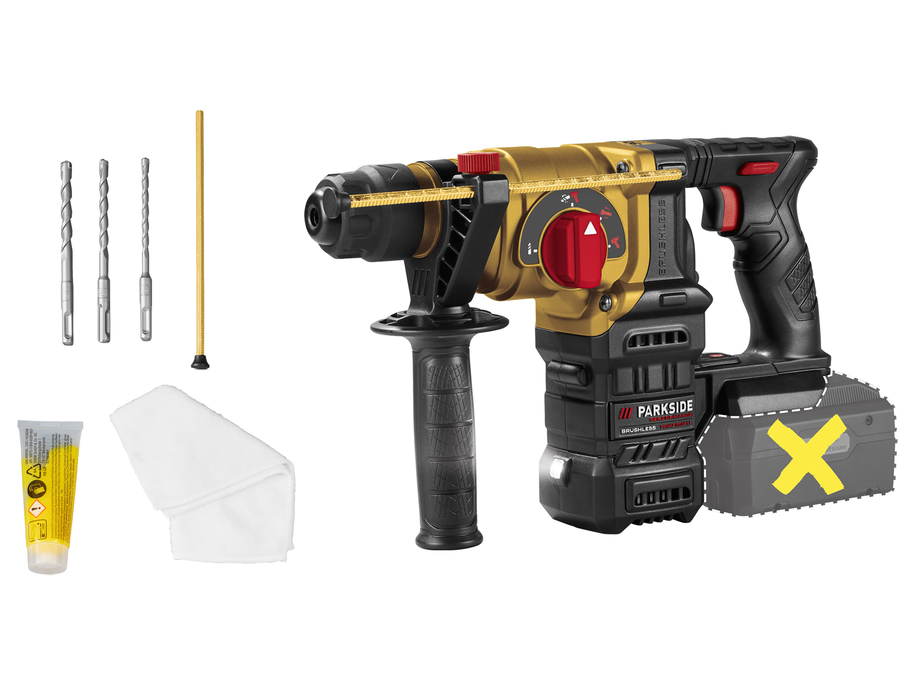 PARKSIDE PERFORMANCE® 20 V Akku-Kombihammer Limited Edition »PKHAP 2034-Li B1«, ohne Akku und Ladegerät Bild 2