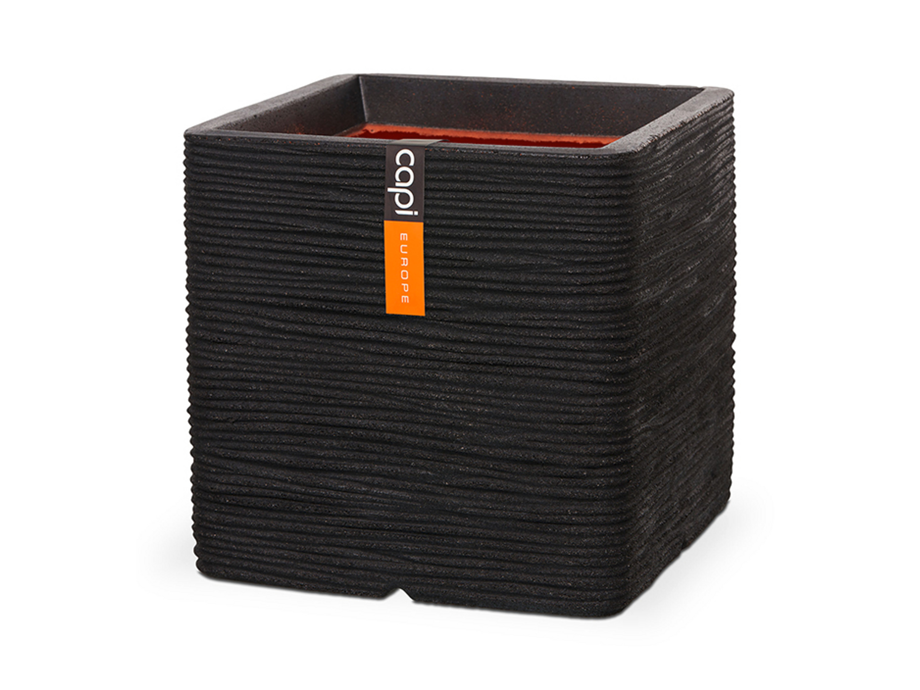 CAPI EUROPE Blumentopf quadratisch (30 x 30 x 30 cm, Schwarz) Bild 3