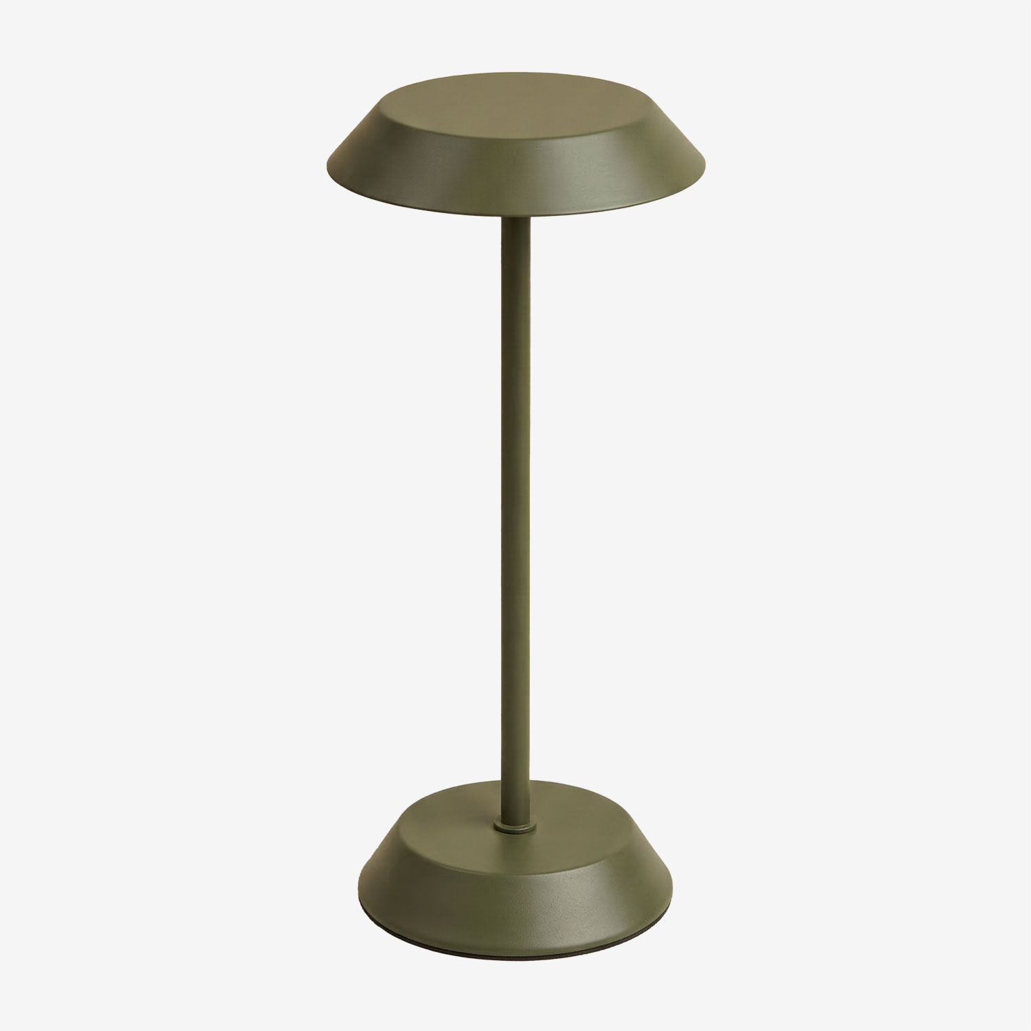 Sklum Kabellose Led-tischlampe Aus Eisen Oravella Tiefes Grün Olive