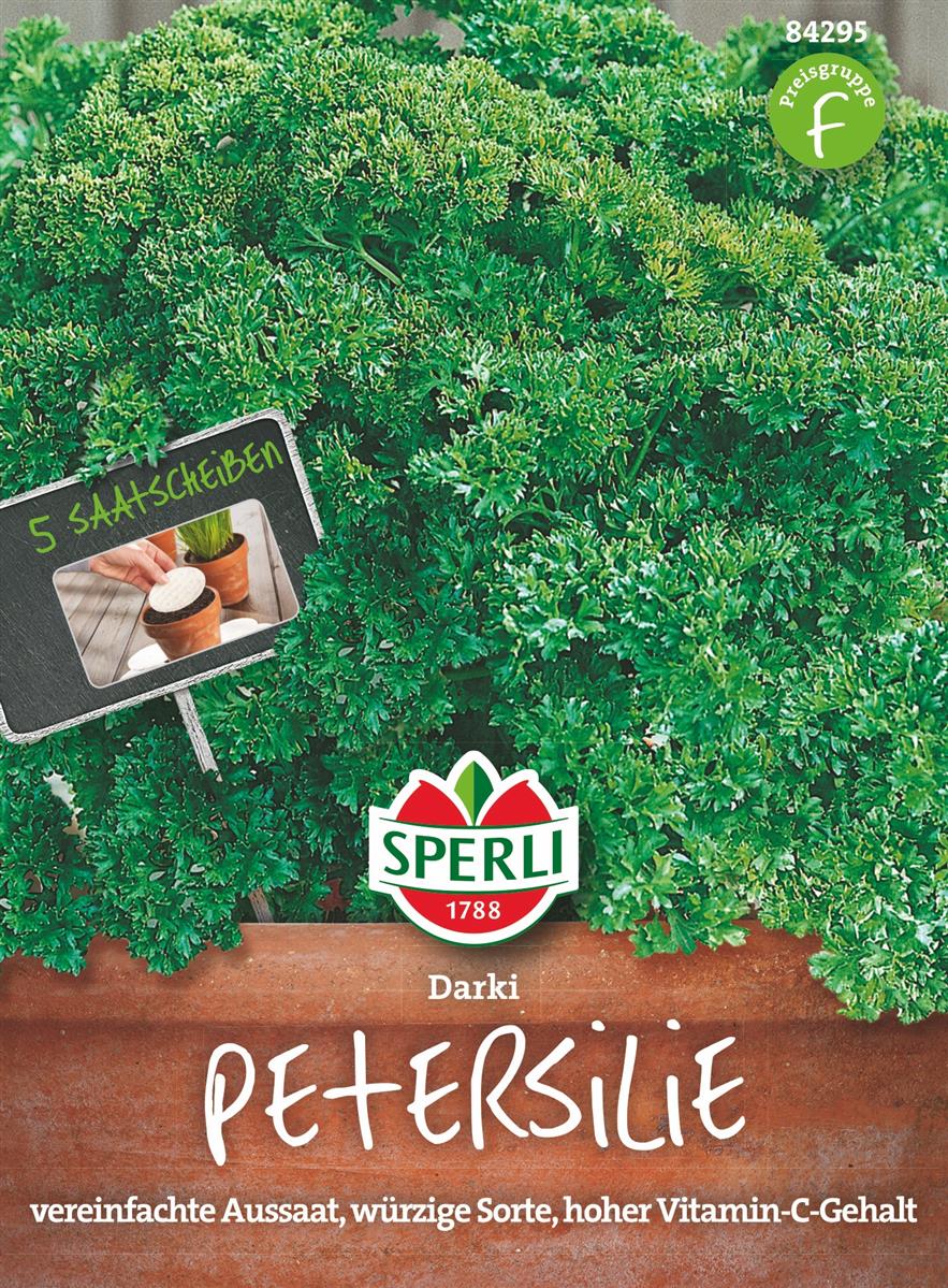 Petersilie Darki - 5 Saatscheiben - Kräutersamen - Sperli