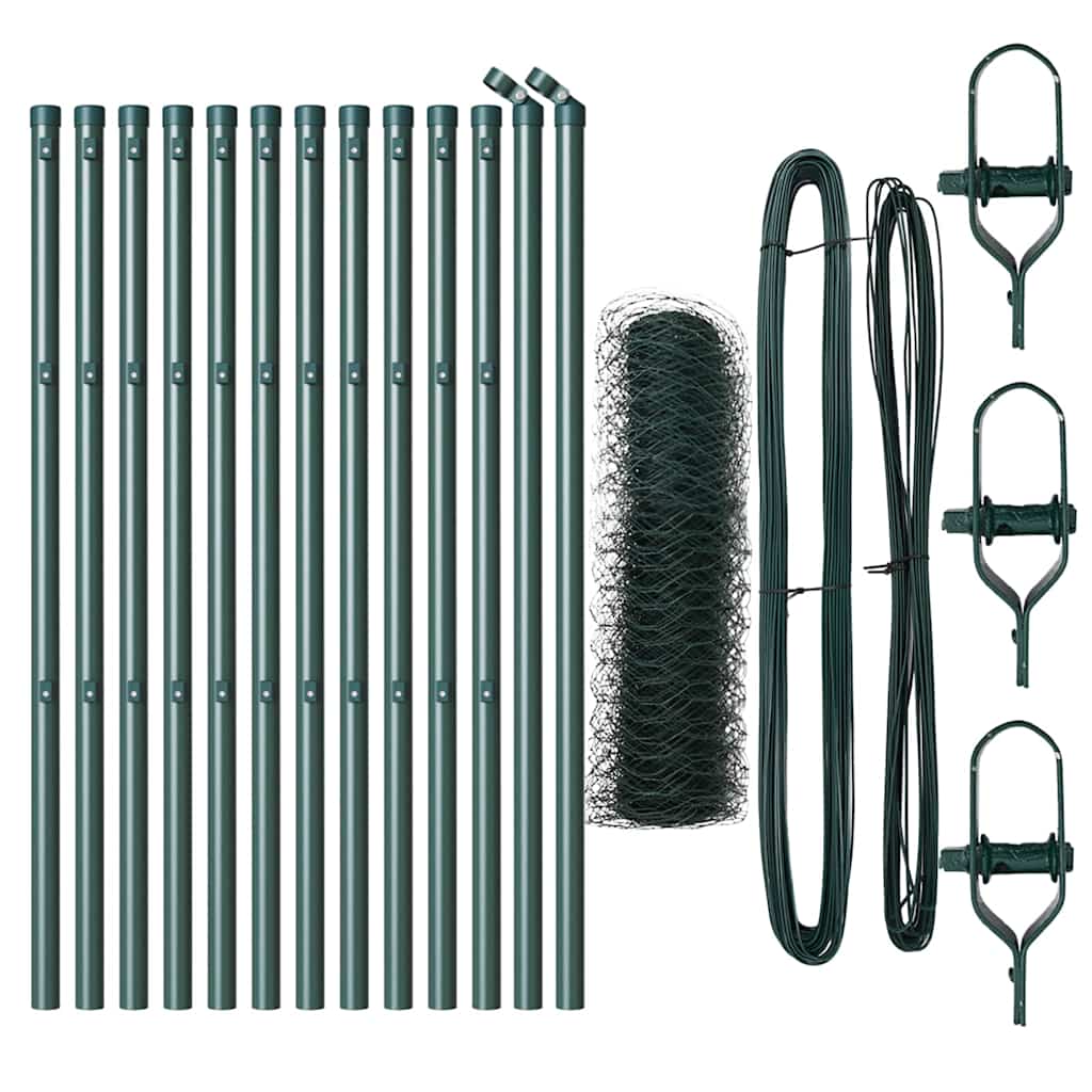 Maison Exclusive - Bodenmontierter Sechseckzaun 25 X 0,5 M Pvc-be