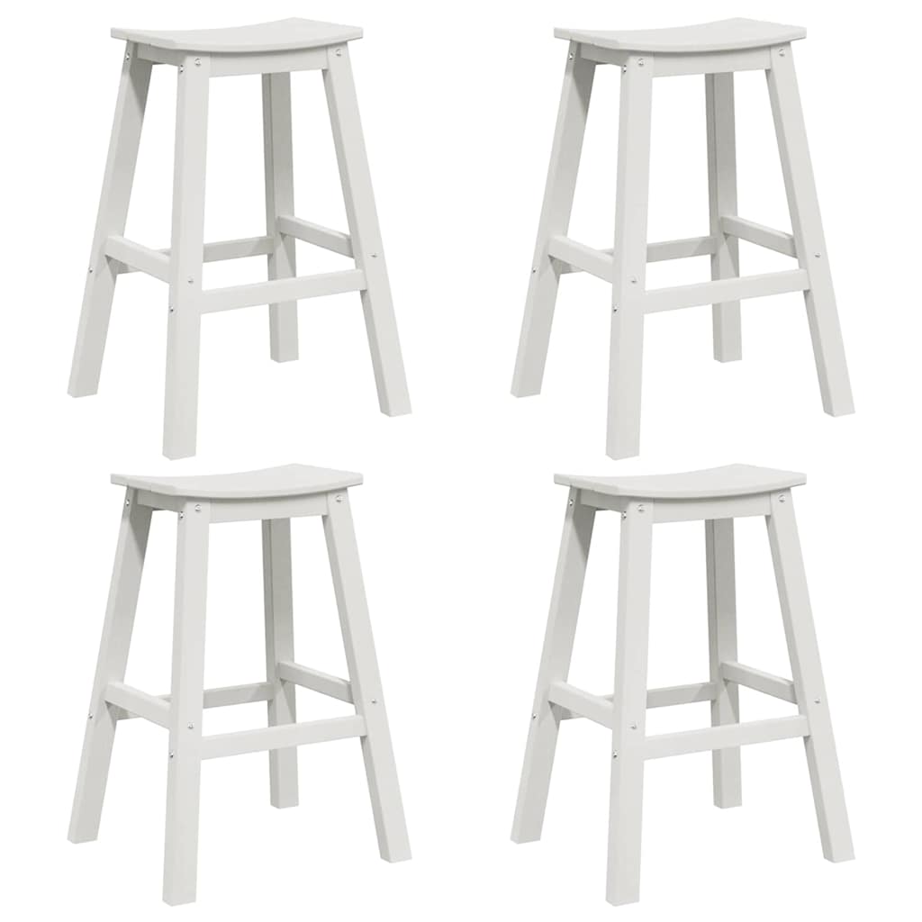 Maison Exclusive - Garten Bar Set 4 Stk. Weiß Hdpe