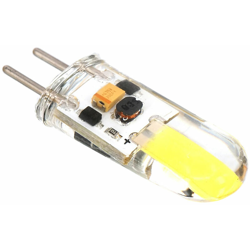 2er-pack Gy6.35 Led-lampe, Dimmbar, Led-silikonstab, 12 V Dc, 3 W, Warmweißes Licht