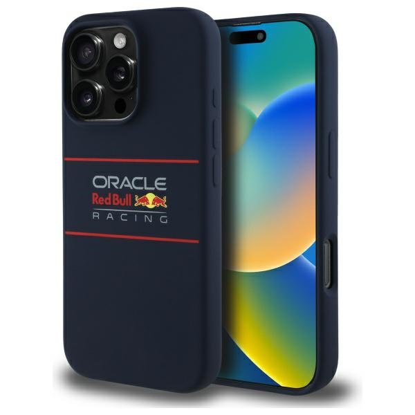 Red Bull Rbhmp16x24sihsrv Iphone 16 Pro Max 6,9" Hartschalenetui, Marineblau, Silikon, Horizontales Logo, Magsafe