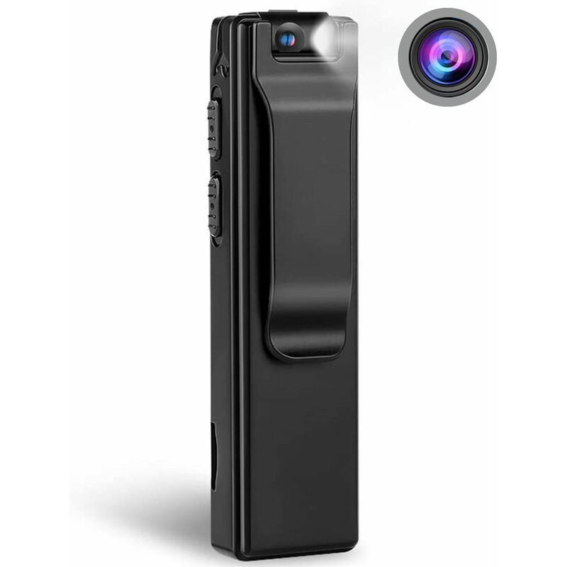 Tragbare, Am Körper Montierte Kamera Mit 1080p, Mini-taschenvideorecorder Mit Metallgehäuse/zusatzlicht/bewegungserkennung, Kleiner Camcorder Für Die Strafverfolgung