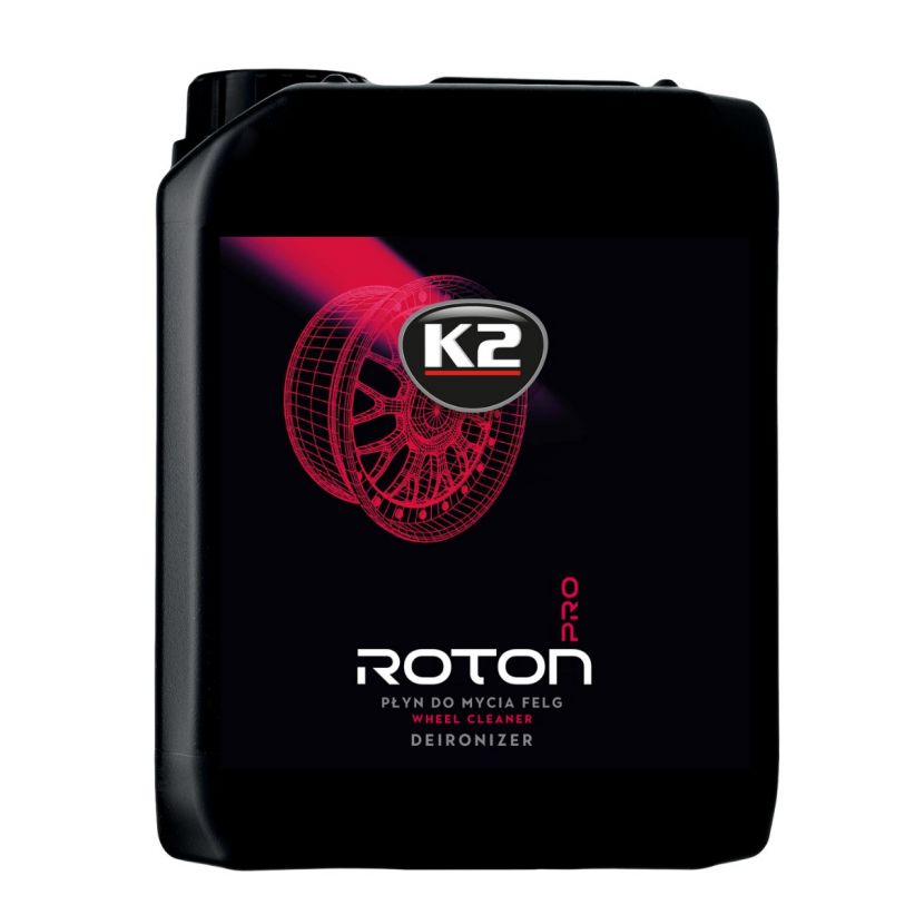 K2 Roton Pro Gel Zur Reinigung Von Autofelgen Und Radkappen, Roter Felgenenteisener 5l