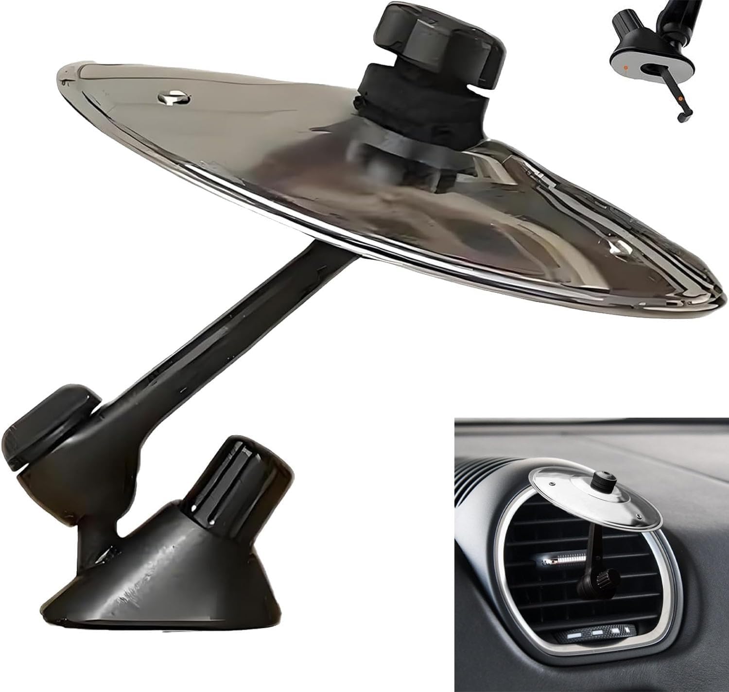 Crash-becken Aus Edelstahl, Becken Für Die Lüftungsschlitze Im Auto, Musikinstrumente Für Kleinwagen, Mini-drum-becken Für Alle Autos, Musikliebhaber