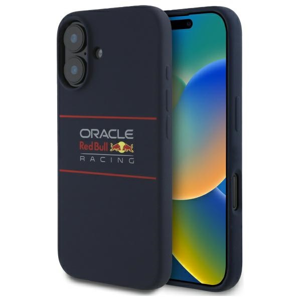 Red Bull Rbhmp16s24sihsrv Iphone 16 6.1 Hartschale, Marineblau, Horizontales Silikon-logo, Magsafe