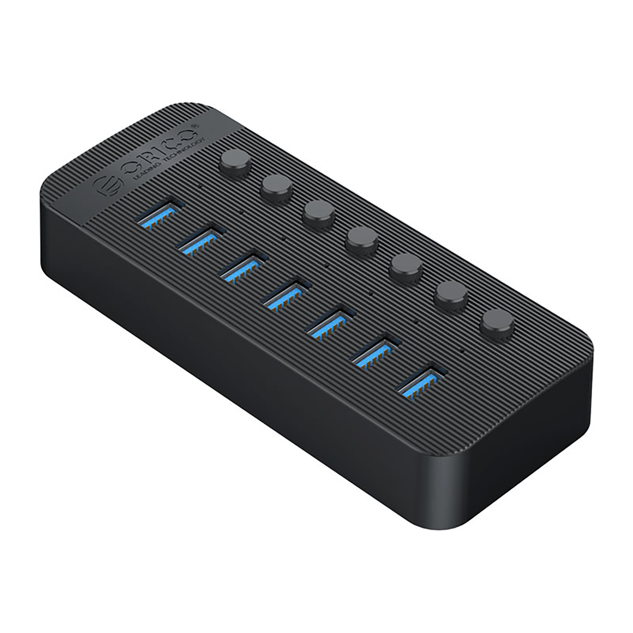Ct2u3-7ab Hub Mit 7 Usb-a-anschlüssen – Schwarz