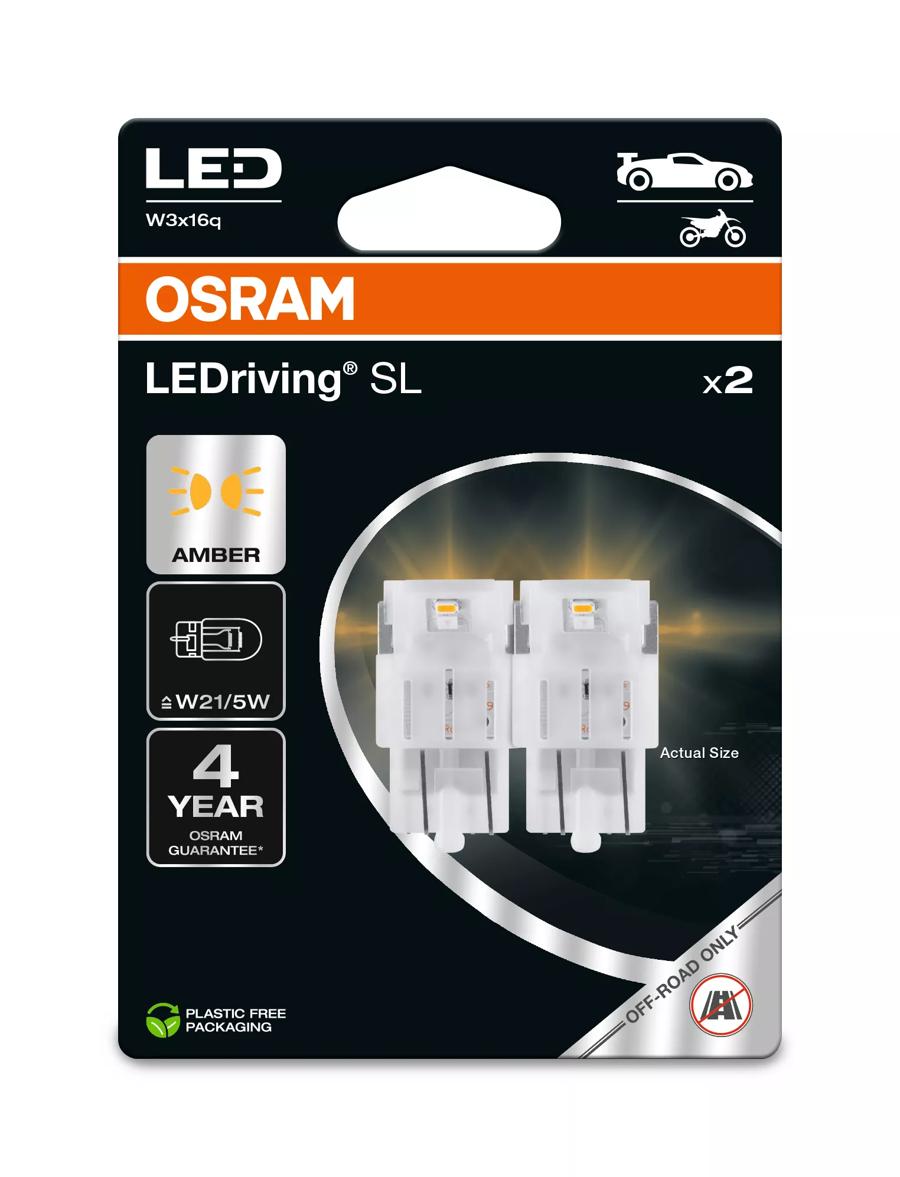 Osram Led Premium Neu W21/5w Amber Epack