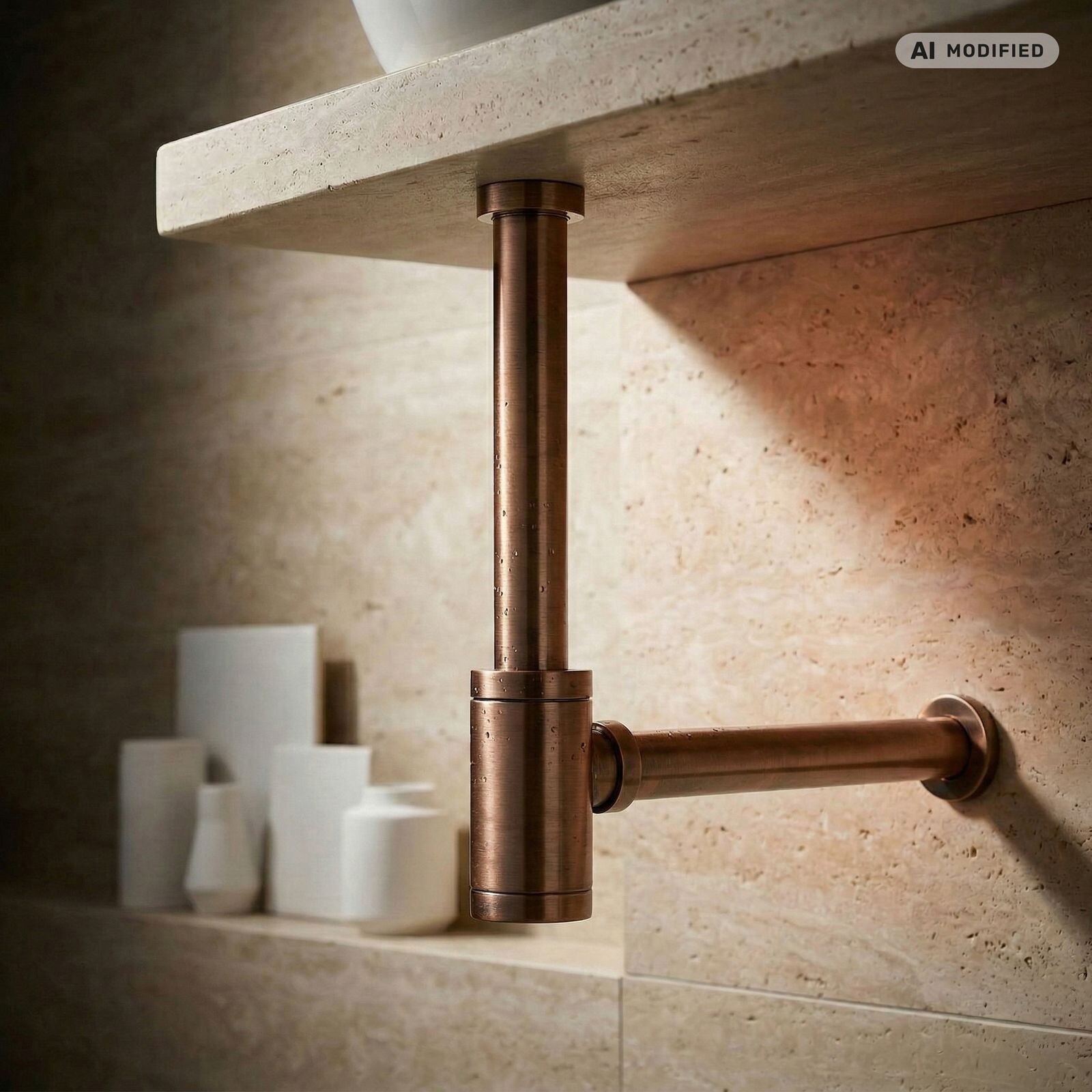 Paulgurkes Siphon Antik Kupfer Abfluss Design-siphon