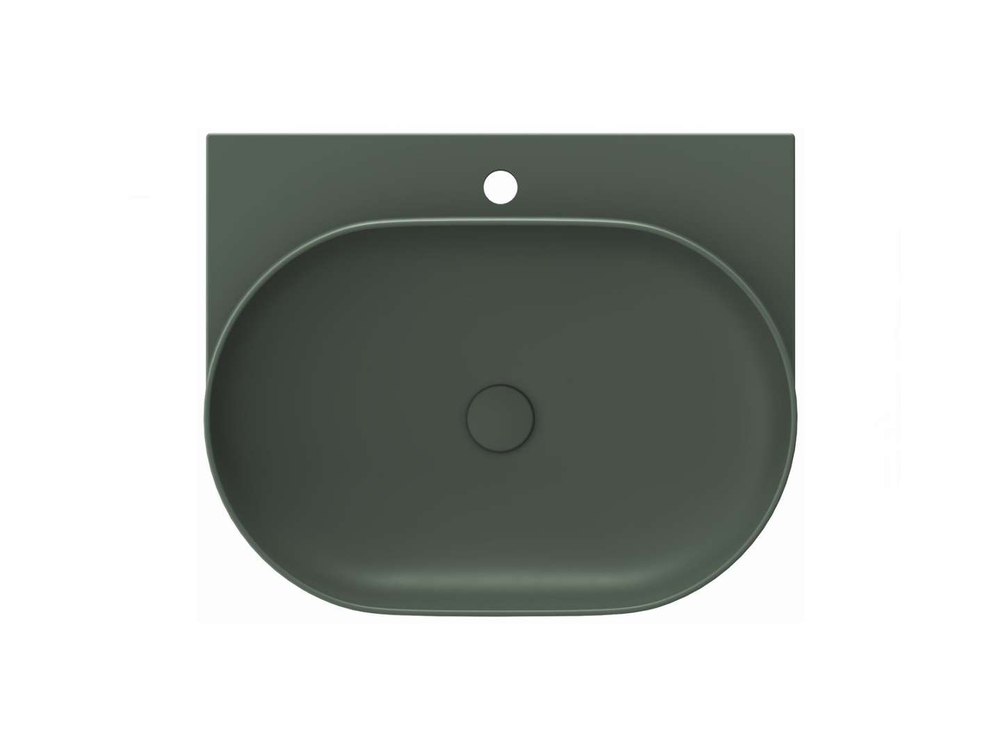 Ravak Yard - Waschtisch 61x50 Cm, Ohne Überlauf, Hahnloch, Gray Green Xjx08260000