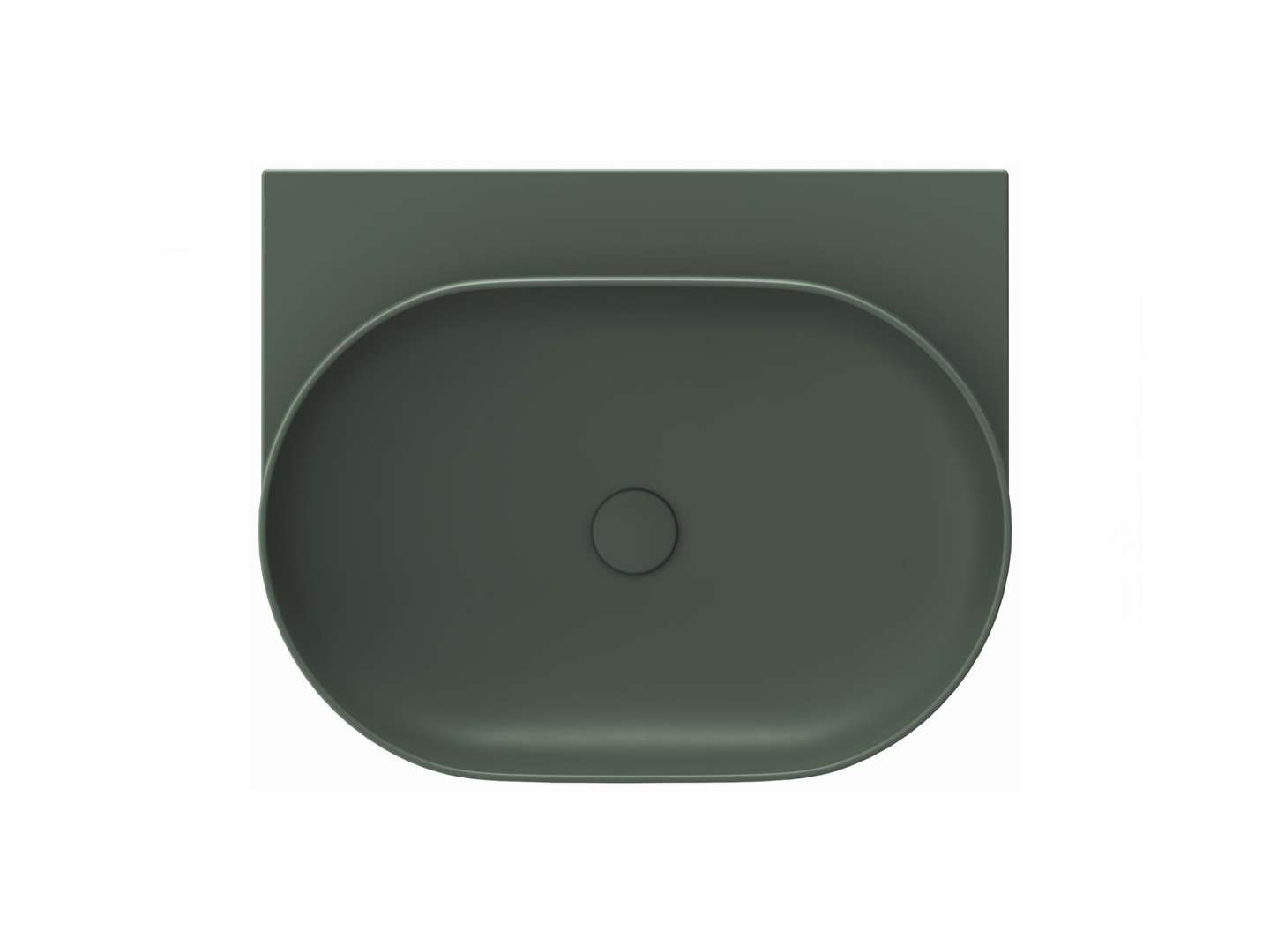 Ravak Yard - Waschtisch 61x50 Cm, Ohne Überlauf, Ohne Hahnloch, Grey Green Xjx08060000