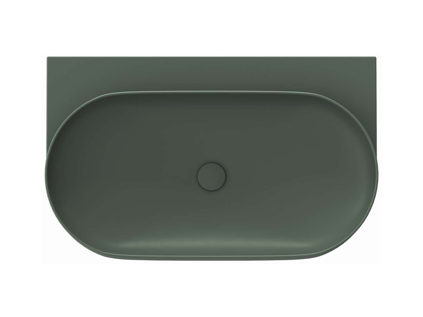 Ravak Yard - Waschtisch 81x50 Cm, Ohne Überlauf, Ohne Hahnloch, Grey Green Xjx08080000