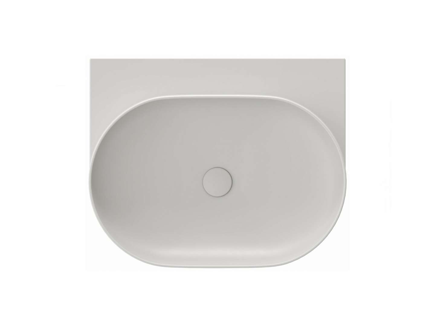 Ravak Yard - Waschtisch 61x50 Cm, Ohne Überlauf, Ohne Hahnloch, Smoke Grey Xjx0o060000