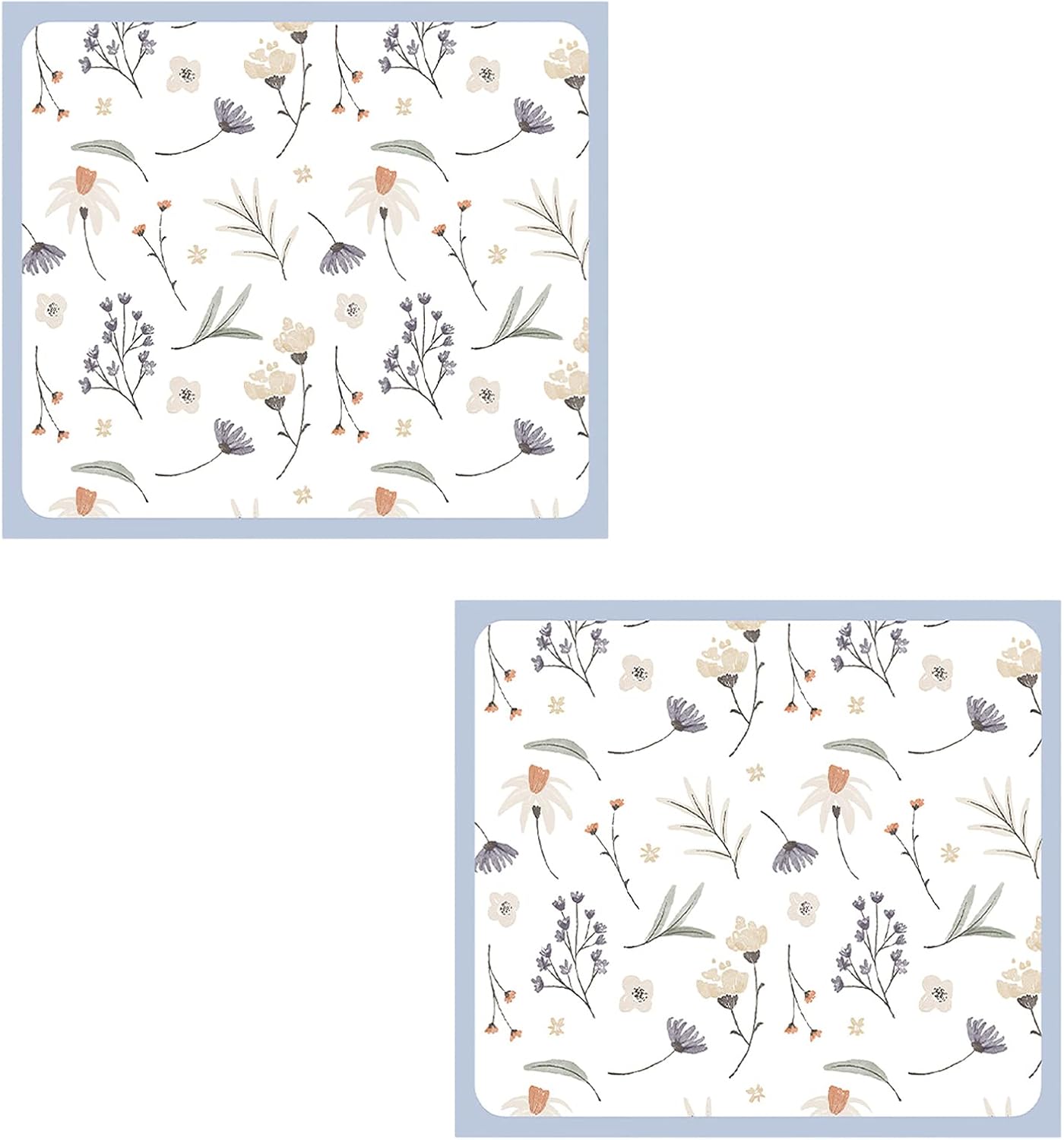 2 Wasserdichte Waschmaschinenabdeckungen 50x50 Cm Mit Fliederblumenmuster Für Haushaltsgeräte