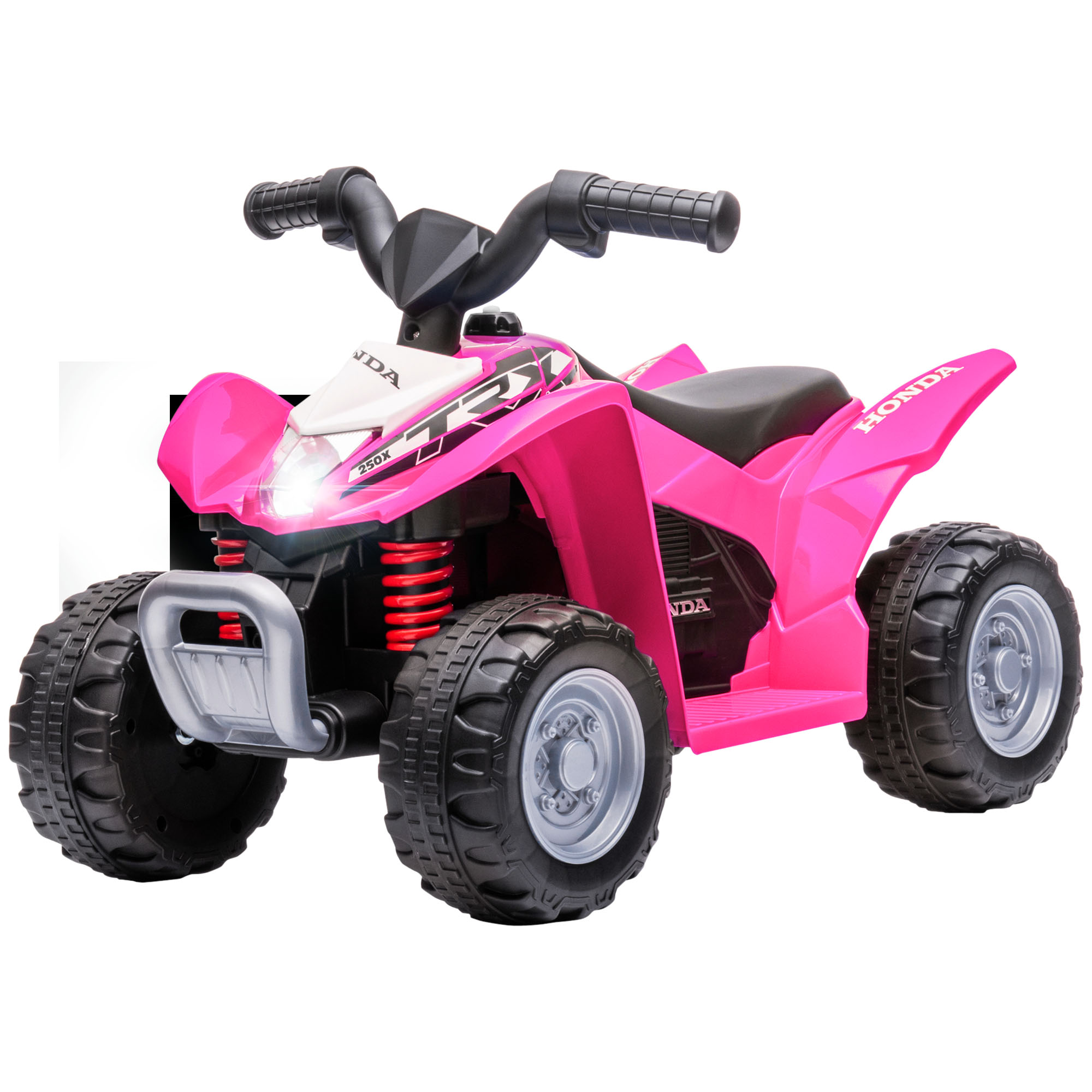 Mini-elektroquad, Rosa, 18–36 Monate, Mit Led-scheinwerfern, Hupe Und Pedalen, 65,5 X 38,5 X 43,5 Cm