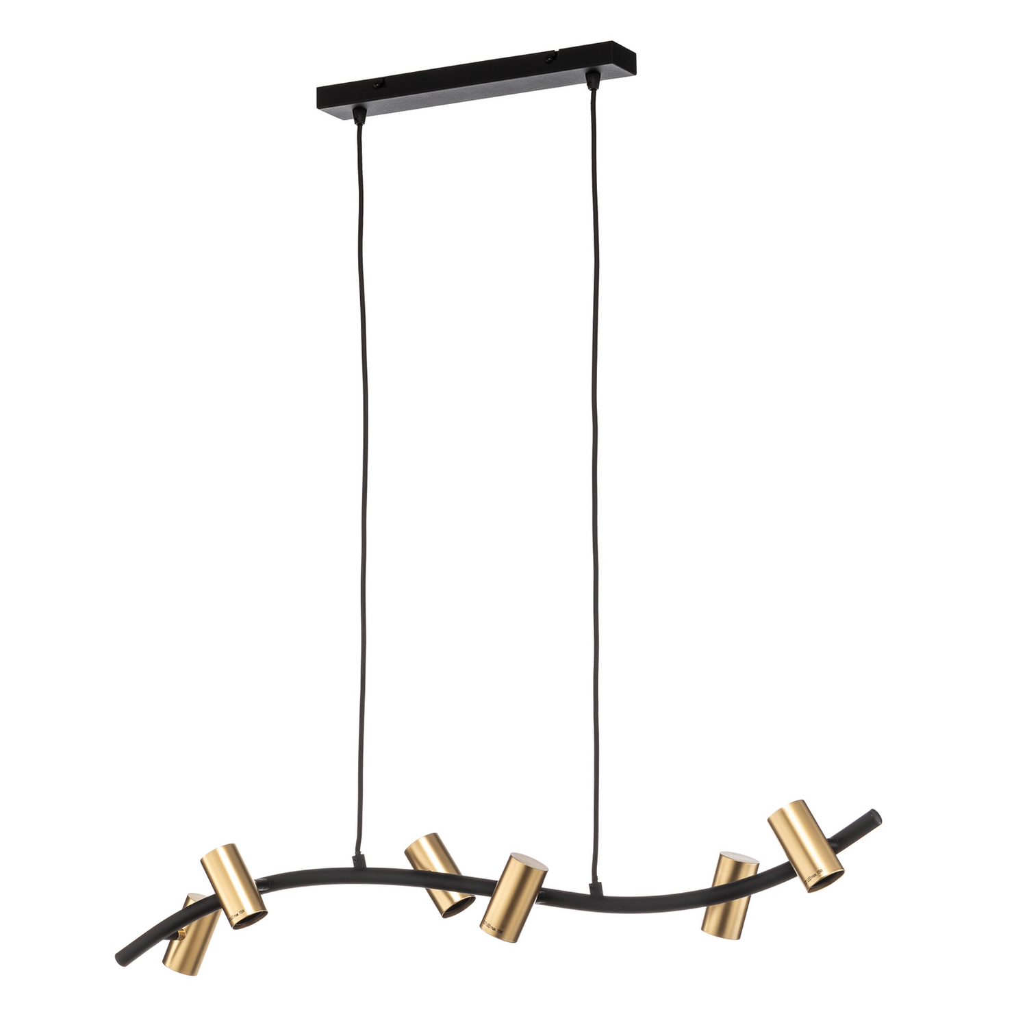 [gebraucht] B-ware Lindby Hängeleuchte Anito Schwarz/gold Metall 100cm E27 Deckenleuchte Lampe S738