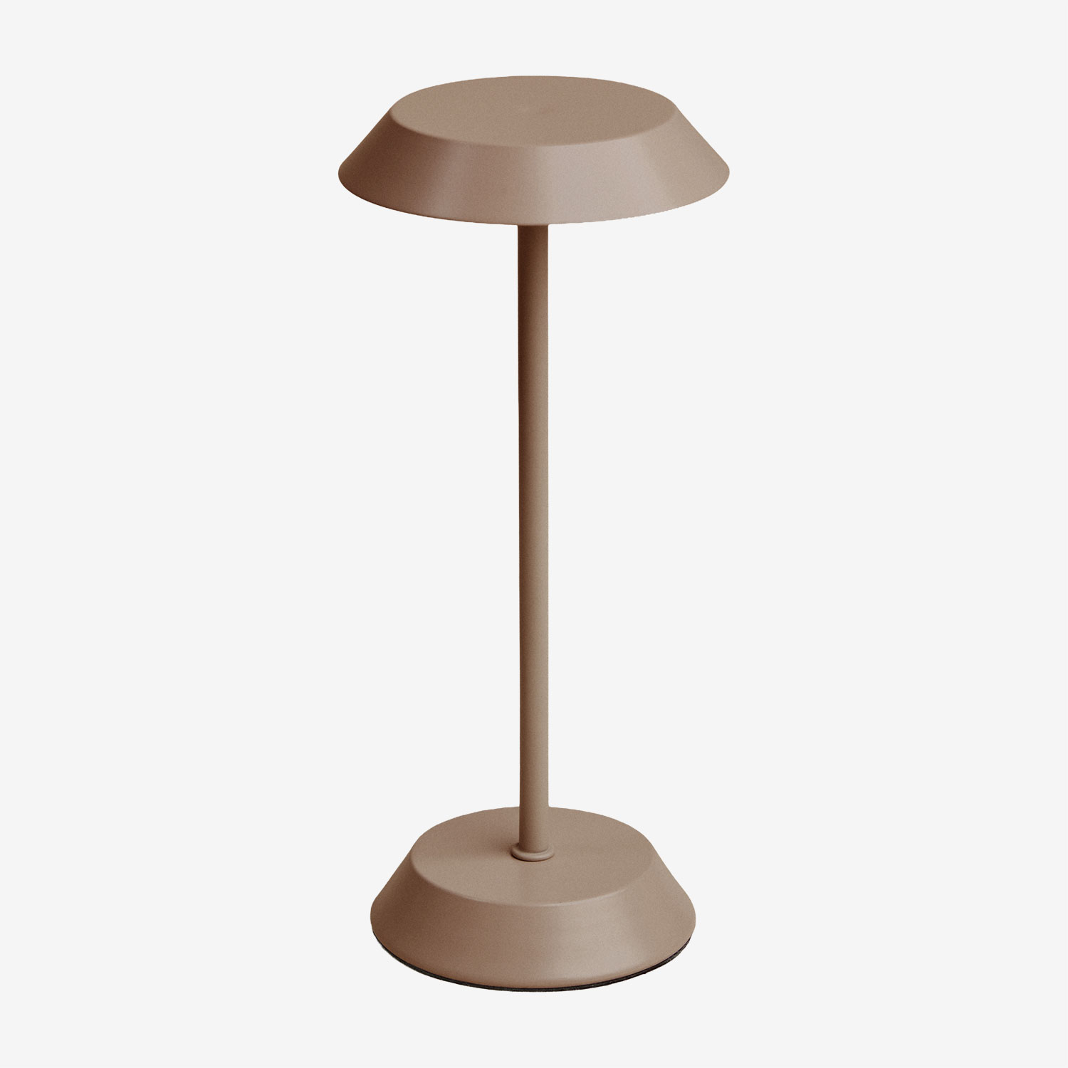 Sklum Kabellose Led-tischlampe Aus Eisen Oravella Moka Braun