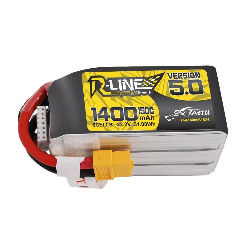 Tattu R-line 5.0 Akku 1400mah 22.2v 150c 6s1p Xt60