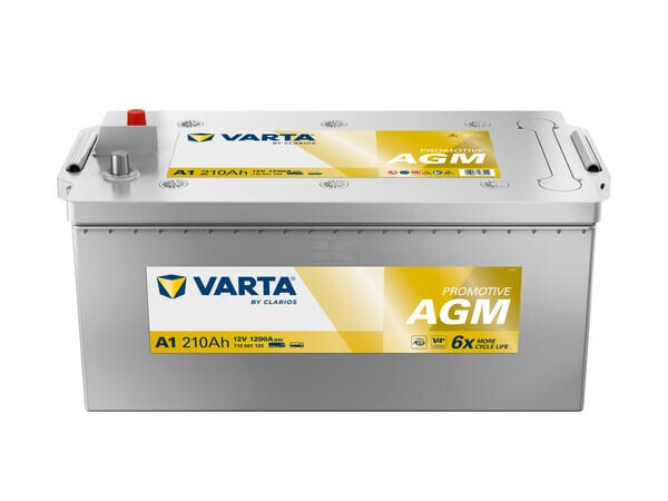 Batterie 12v 210ah 1200a A1 Varta Promotive Agm Varta 710901120