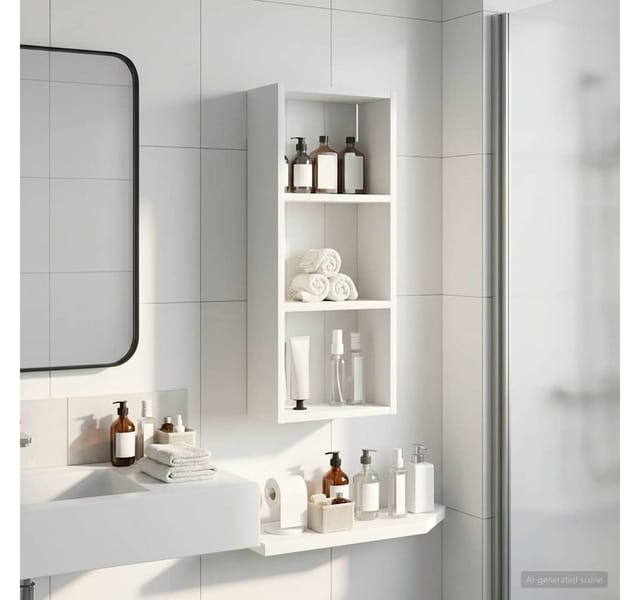 Badezimmer-wandschrank Weiß 30 X 14 X 70 Cm Holzwerkstoff Vidaxl