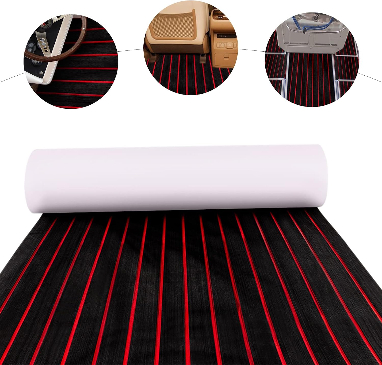 Eva Schaumstoff Teakholz Boot Selbstklebende Boden, Yacht Deck Anti-rutschmatte, 95 35.5inch