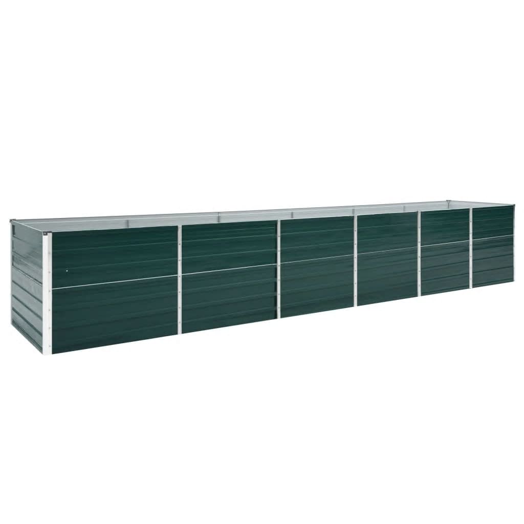 Garten-hochbeet Verzinkter Stahl 480x80x77 Cm Grün
