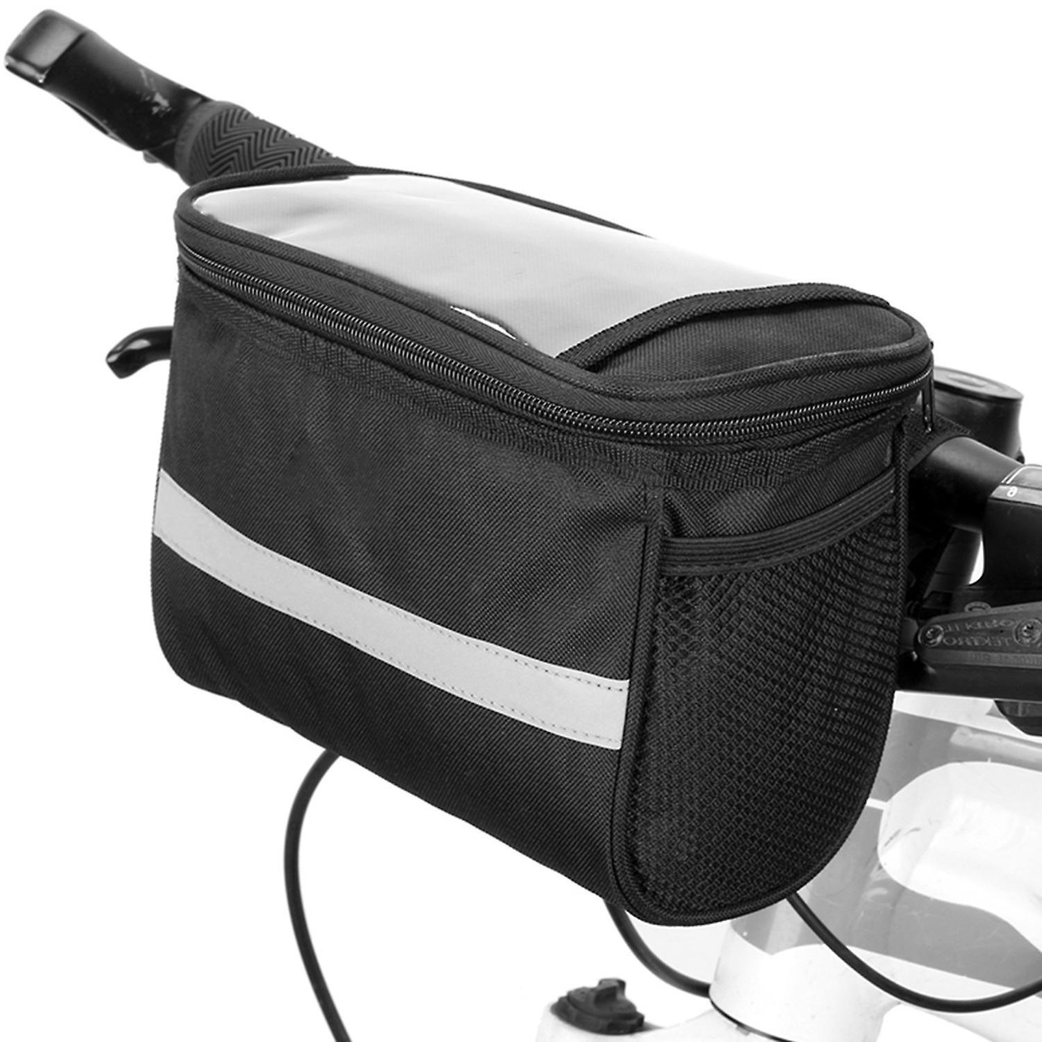 Isolierte Fahrradlenkertasche, Mountainbike-lenkertasche, Kühlkorb Mit Reflektorstreifen