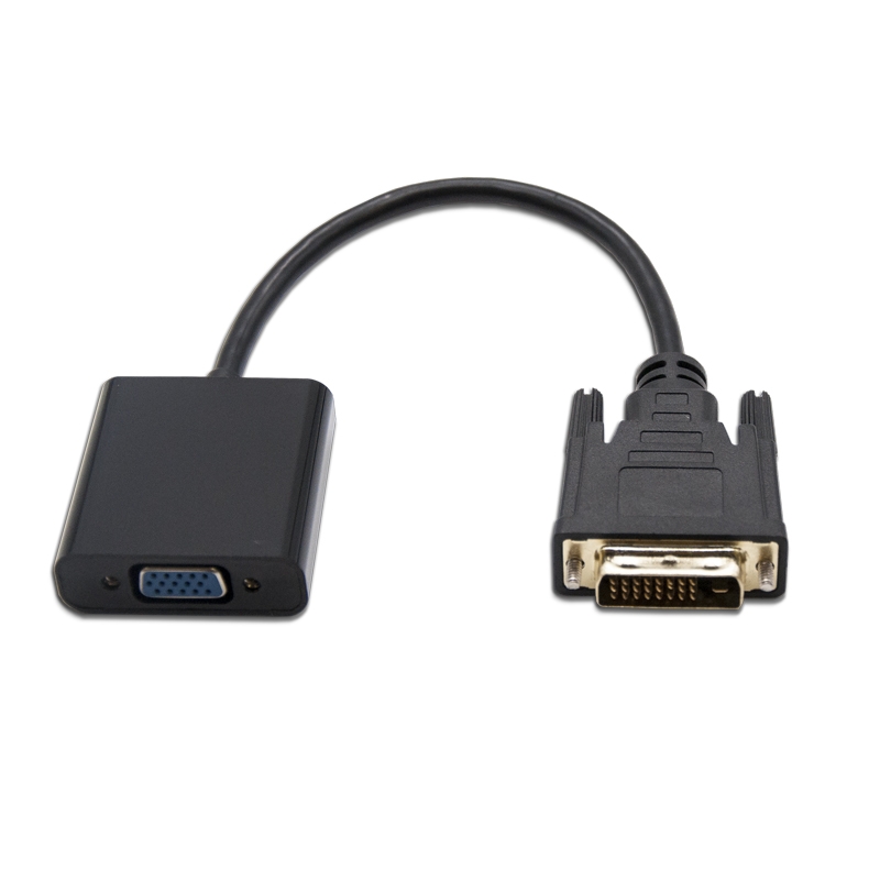 Konverter Dvi 24+1 Auf Vga Hdb15 H Schwarz 10cm