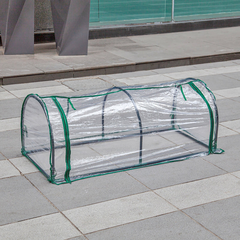 Ersatz-abdeckung Aus Transparentem Kunststoff Für Kuppelgewächshaus 130×60×50 Cm (nur Die Abdeckung, Gestell Nicht Enthalten)