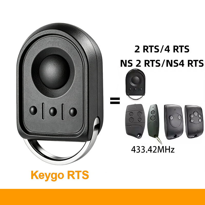 Somfy Keygo Rts 4-kanal 433,42 Mhz Fernbedienung, Kompatibel Mit 2rts, 4rts, Ns2rts Und Ns4rts Garagentorsendern (ref. 1870879).