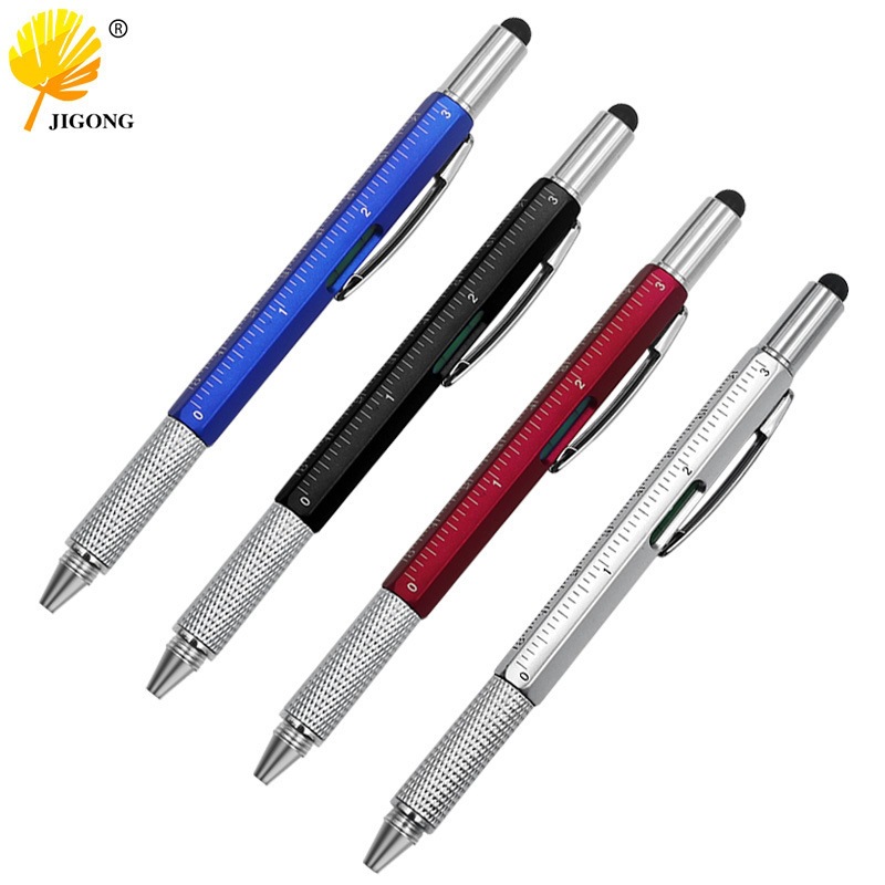 Dieses 6-in-1 Multifunktionale Edc-werkzeugset, Bestehend Aus 4 Teilen, Enthält Einen Kugelschreiber, Einen Schraubendreher, Eine Wasserwaage, Ein Lineal Und Einen Stift Und Eignet Sich Für Ingenieure