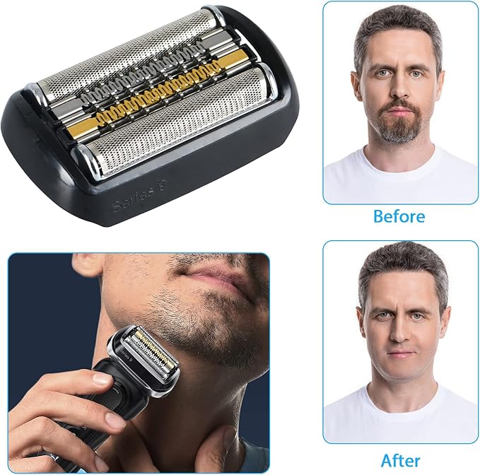 Ersatzscherkopf (schwarz) Für Braun Series 9 Rasierer 9240s, 9260s, 9280cc Und 9290cc.