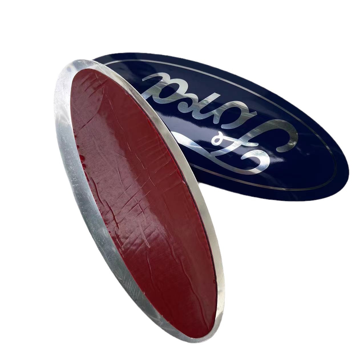 Ford-ovallogo, Set Mit 2 Teilen À 14,5 Cm: Emblem Für Frontgrill Und Heckklappe Für Focus, Mondeo, Fiesta, S-max (aufkleber).