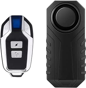 Verbesserte Drahtlose Diebstahlalarmanlage Mit Vibrationssensor – Wasserdicht, 113 Db, Mit Fernbedienung – Geeignet Für Fahrräder, Motorräder, Autos Und Roller