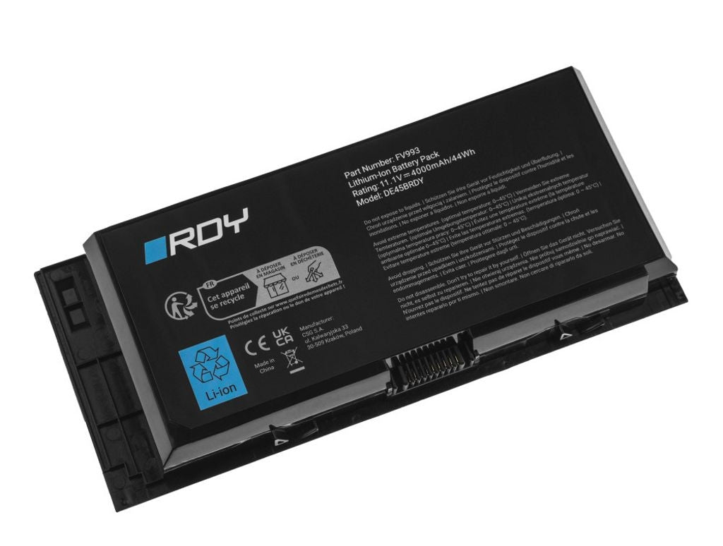 Rdy Akku Fv993 Für Dell Precision M4600 M4700 M4800 M6600 M6700 M6800