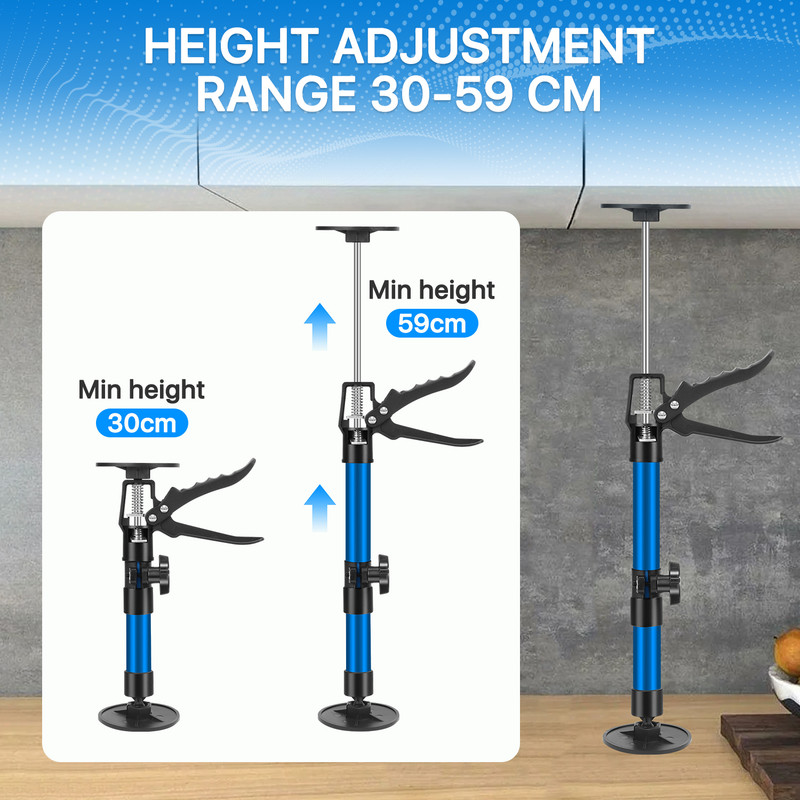 Blauer Teleskoppropeller 30-59 Cm – Verstellbar, 360° Drehbar, Schnellverschluss, 40 Kg (2er-set)