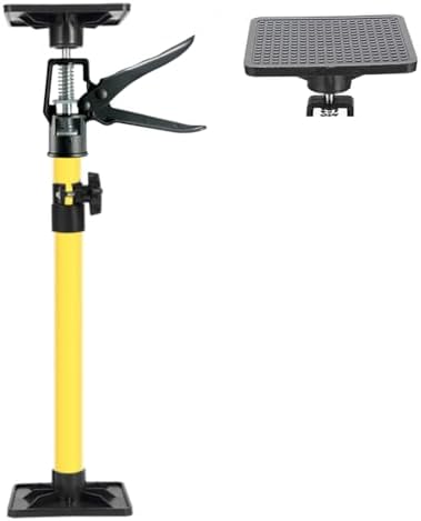 Gelber Teleskop-stützfuß 50-115 Cm Mit Metallgriff – Verstellbar, 360° Drehbar, Schnellverschluss, 20 Kg (1 Stück)