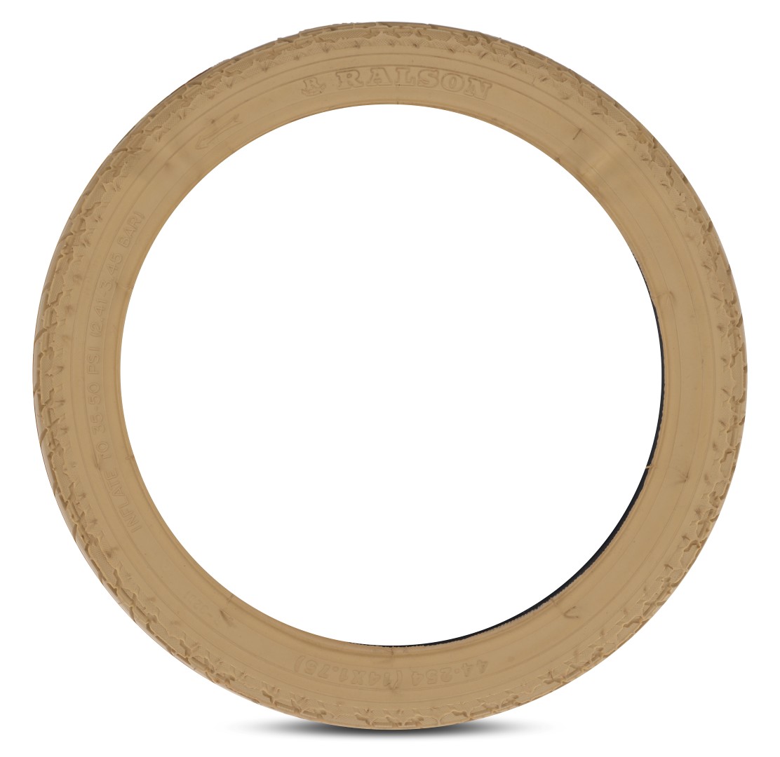 Fahrradreifen 14 Zoll 14x1,75 44-254 Beige
