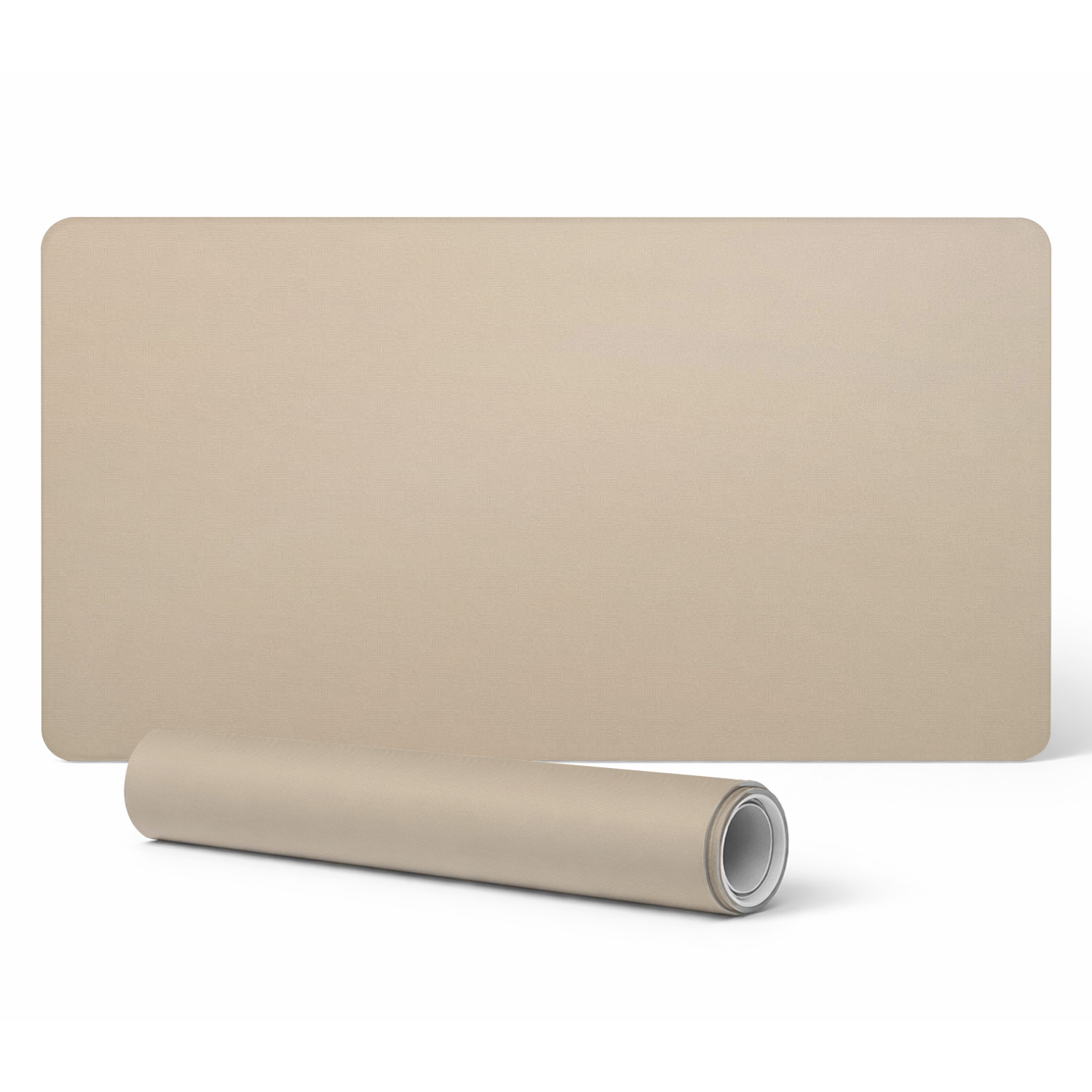 Rutschfeste Schreibtischunterlage Mit Aufdruck, Beige, 90 X 45 Cm