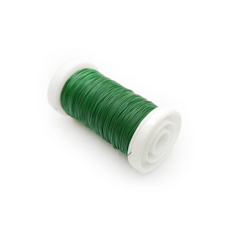 Blumendraht – Glatt – Mattgrün – 100 M