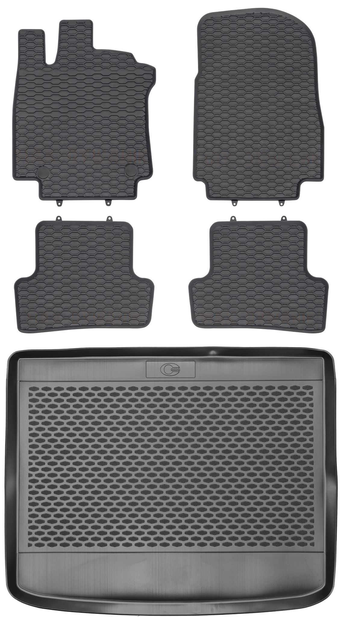 Renault Clio Iv Grandtour / Kombi (2012–2019) – Set: Gummifußmatten + Kofferraummatte