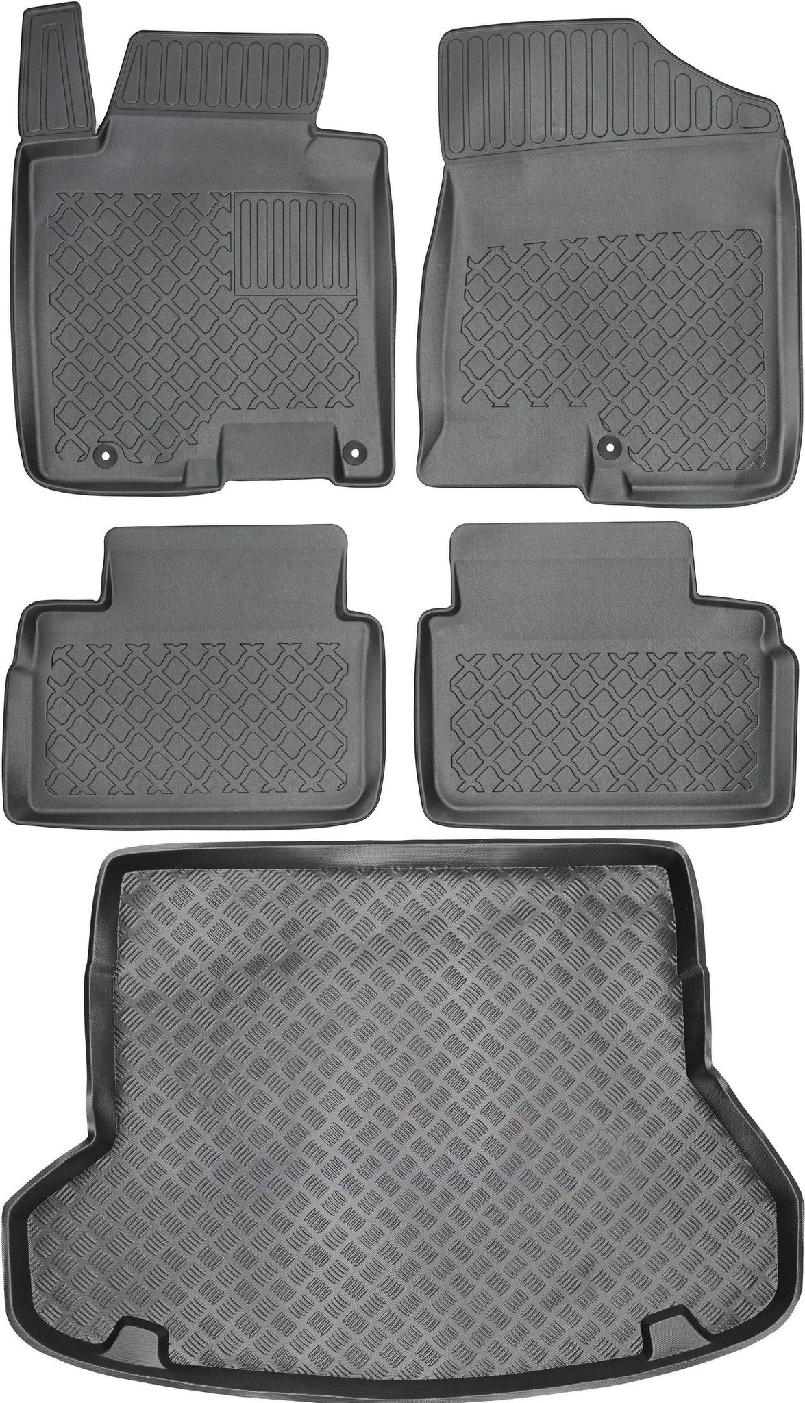 Kia Ceed Ii Kombi (2012–2017) – Set – Fußmatten + Kofferraummatte